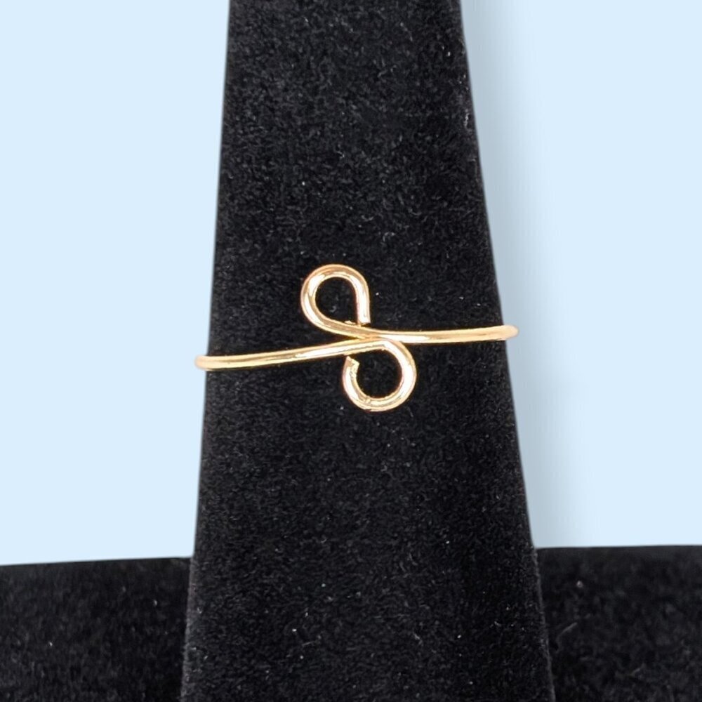 (2/$20) Dainty Metal Twisted Wire Ring